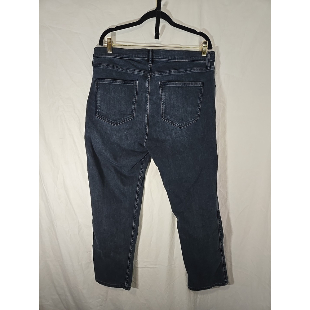 Gap Size 33 High Rise Cigarette Jeans Medium Wash Ankle Straight Denim - Picture 8 of 10